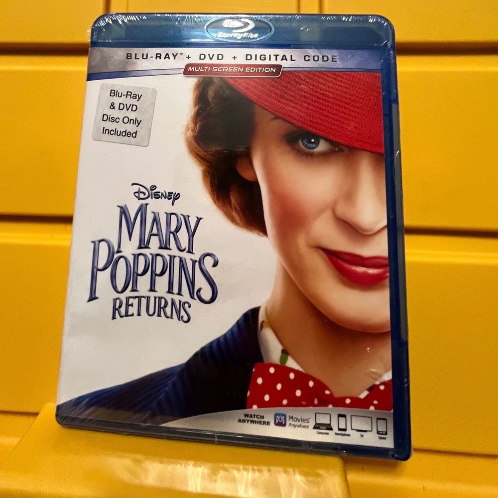 Disney Mary Poppins Returns Blu-ray DVD Digital Multi-Screen Edition New Sealed